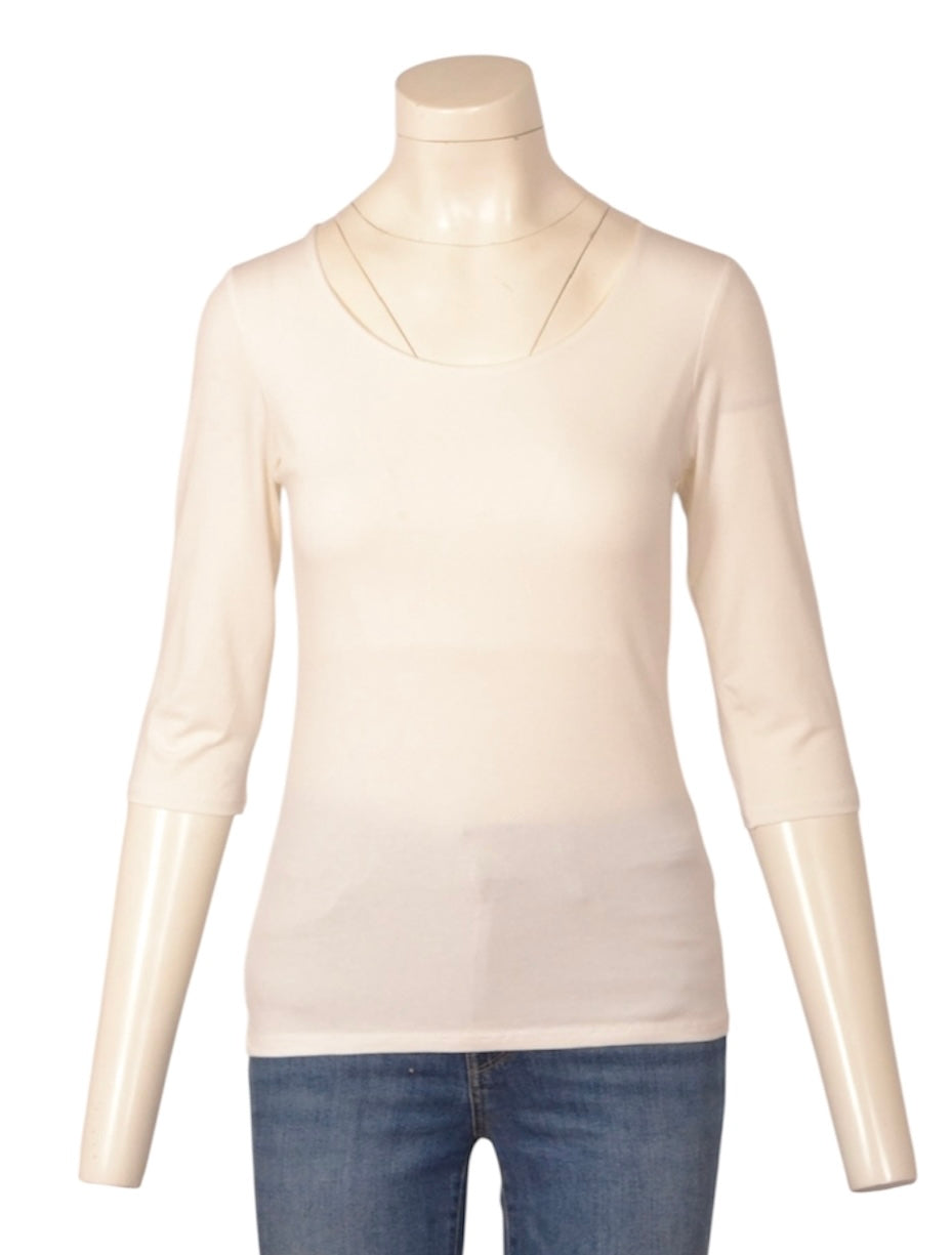 basic top 1/2 mouw (KA-001Offw)