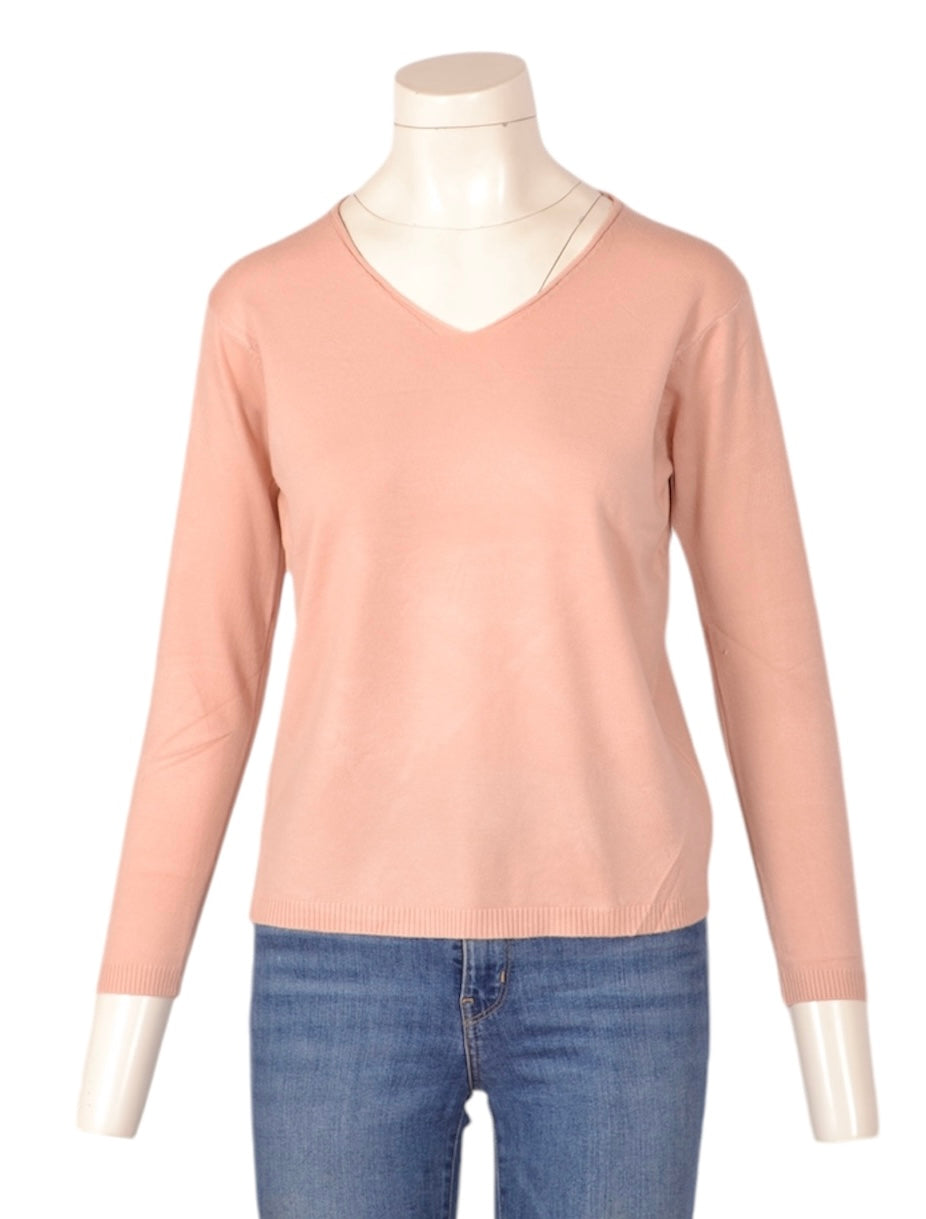 viscose pullover v-neck (Knit-003Oldp)