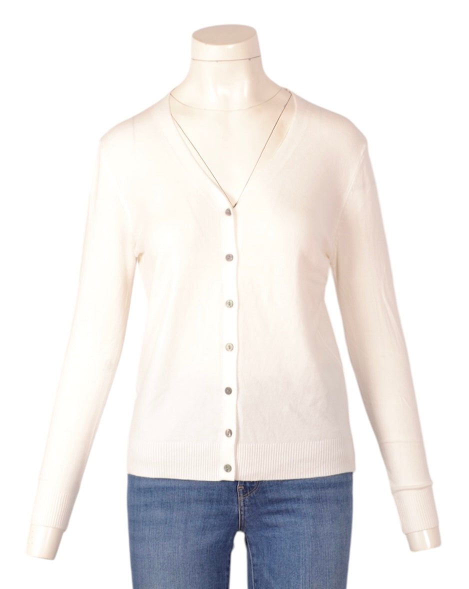 viscose cardigan V-neck (Knit-004Offw)