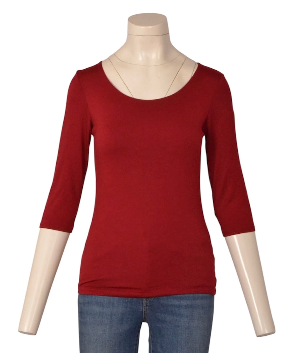 basic top 1/2 mouw (KA-001Ceri)