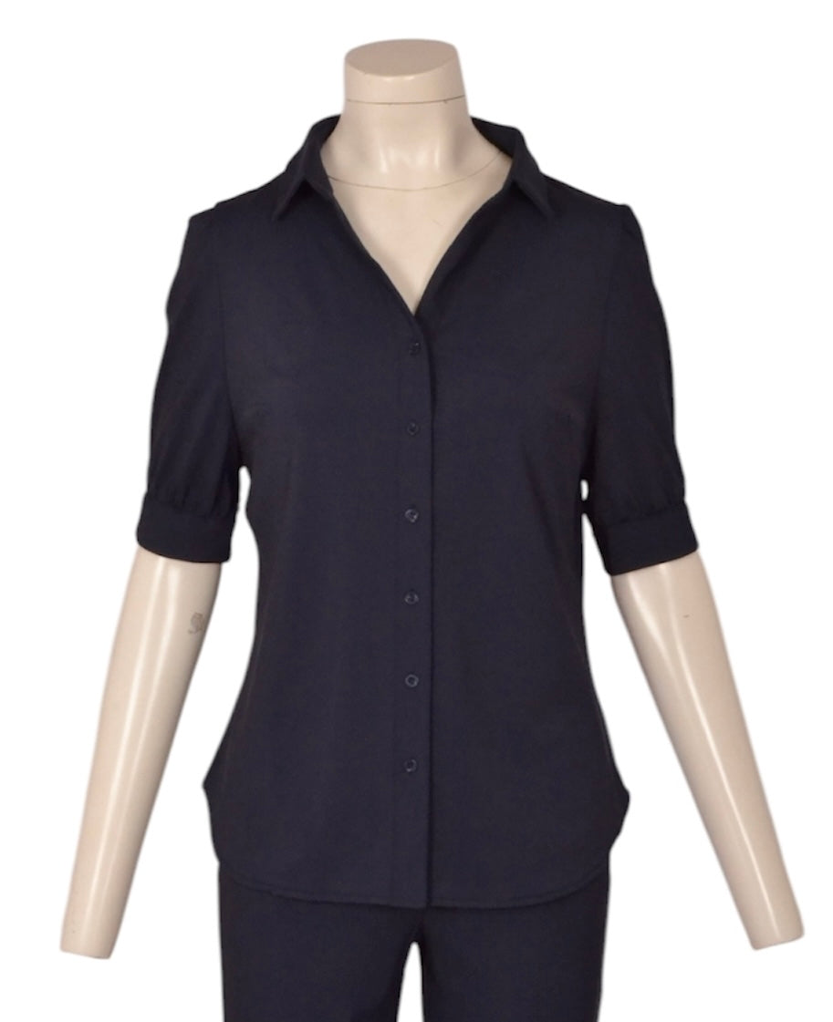 travelblouse collar (Travel-003Navy)